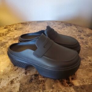 Crocs Stomp Platform Penny Loafer Chunky Clog Shoe Men 11 Women 13 Retro Look